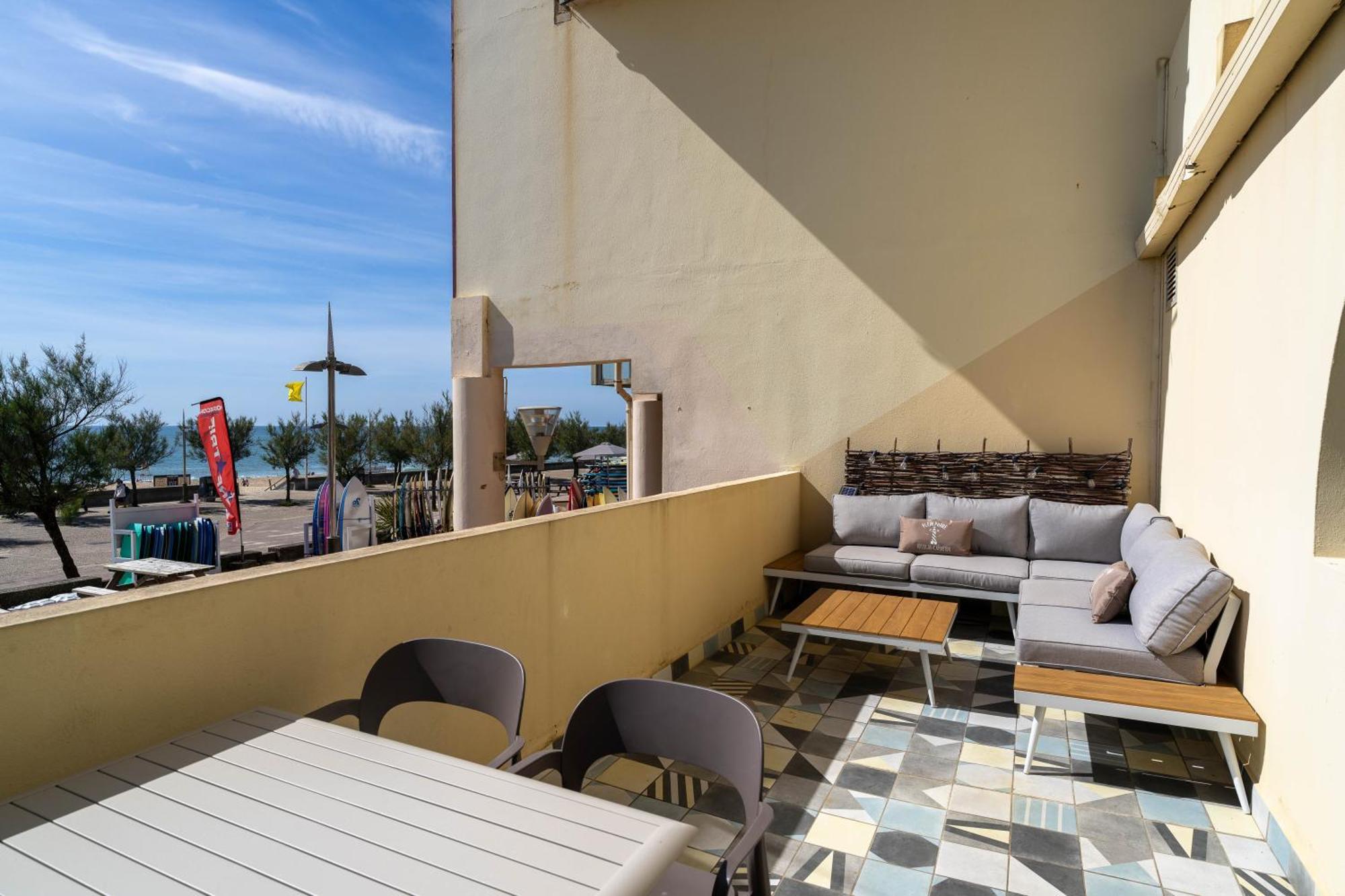 La Dune D'Or - Vue Mer, Studio Face A La Plage Avec Terrasse Сорт-Осгор Экстерьер фото